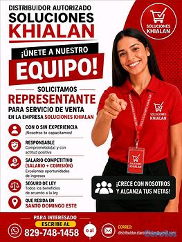 empleos disponibles - Representante de ventas 