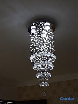 decoración y accesorios - Dos lamparas en cristales 