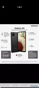 celulares y tabletas - Samsung galaxy a 12