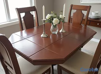 muebles y colchones - Juego de comedor de 4 sillas /Madera Importada Caoba 