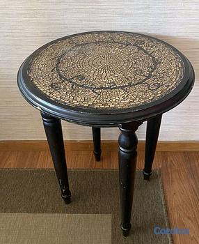 muebles y colchones - mesita negra 