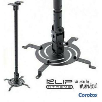 computadoras y laptops - SOPORTE PARA PROYECTOR KLIPX NEGRA DE TECHO DESDE 850MM HASTA 1215MM