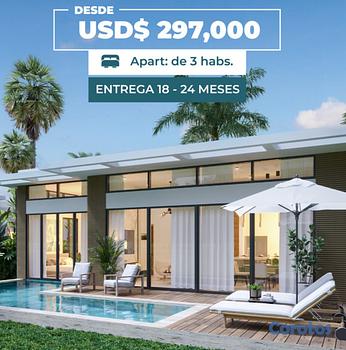 casas - Villas 3Hab Ideal P/Vivir y Inversion Dentro Vistacana y Listos en 12 Meses 