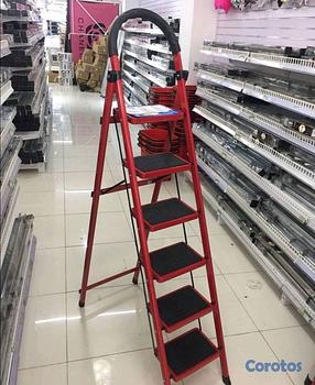 herramientas, jardines y exterior - escalera tipo tijeras 6 niveles 