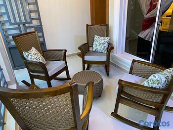 muebles y colchones - mecedora en mimbres 