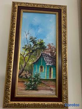 arte y antigüedades - Cuadro Pintor Lazaro