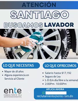 empleos disponibles - LAVADOR