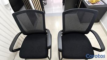 muebles y colchones - 2 sillas de visita de oficina 