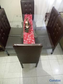 muebles y colchones - comedor de 6 sillas 