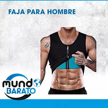 Artículos Deportivos - Chaleco Sauna Hombre Sauna Vest Zipper Compresion de Neopreno cierre