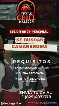 empleos disponibles - Camarero