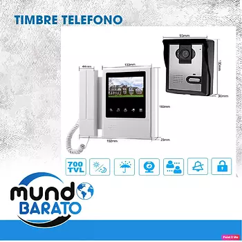 electrodomesticos - Videoportero de Teléfono 4.3"
Sistema de intercomunicación intercom