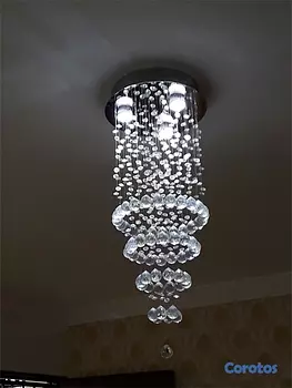 decoración y accesorios - Dos lamparas en cristales 