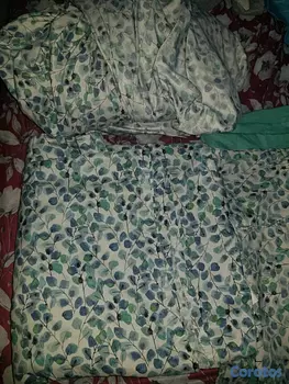 decoración y accesorios - juego de cama Queen + cortinas.