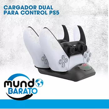 consolas y videojuegos - Cargador doble de controles Playstation p5 Cargar 2 controles al mismo tiempo