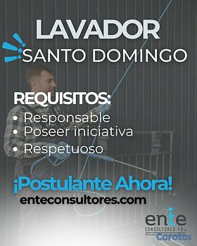 empleos disponibles - LAVADOR - SANTO DOMINGO, D.N.
