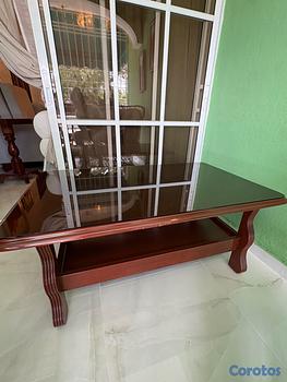 arte y antigüedades - Mesa de centro (caoba)