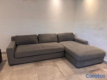muebles y colchones - MUEBLE TIPO L GRIS SUPER CÓMODO 
