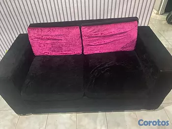muebles y colchones - mueble y mesa de comedor Con las 4 sillas forradas en tela 