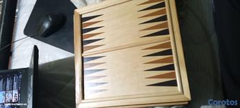 hobby y coleccion - Caja con juegos variados; Domino, poker, dados, walnut studiolo, damas y Ajedrez