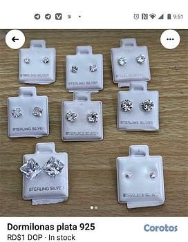 joyas, relojes y accesorios - Dormilonas plata 925