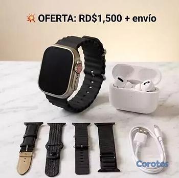 accesorios para electronica - 📱⌚ Smartwatch Ultra 9 + Audífonos Bluetooth