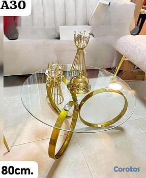 decoración y accesorios - mesa de centro redonda 