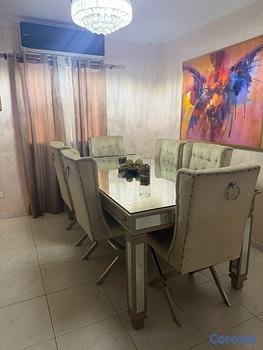 muebles y colchones - juego de comedor moderno como nuevo 