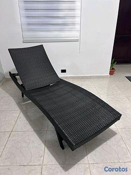 herramientas, jardines y exterior - sheilon reclinable en material rattan 