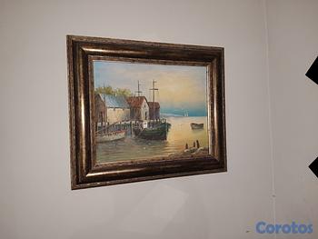 arte y antigüedades - Cuadro marino