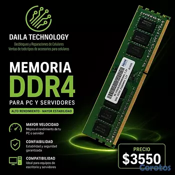computadoras y laptops - memoria RAM DDR4 8GB 