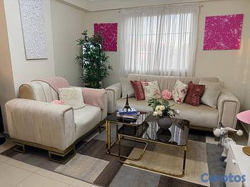 muebles y colchones - Juego de mueble + mesa doble de centro.