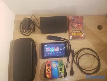 consolas y videojuegos - 🎮 Nintendo Switch V2 + Pokémon Scarlet + Memoria 128 GB + Accesorios
