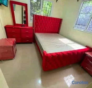 muebles y colchones - juego de habitación en oferta 