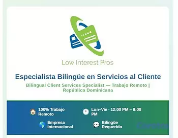 empleos disponibles - Especialista Bilingüe en Servicios al Cliente
