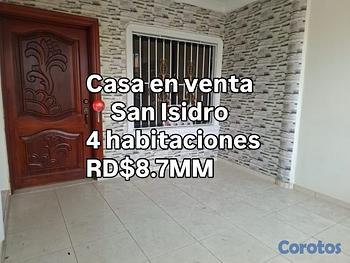 casas - Casa en venta en Autopista de San isidro
4 habitaciones $8.7MM