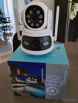 celulares y tabletas - Camara de seguridad wifi doble camara con su memoria de 32gb