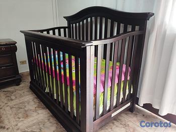muebles - Cuna para niños de 0 hasta 7 años madera caoba precio negociable 