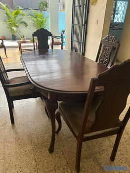 muebles y colchones - Comedor de caoba y anexos