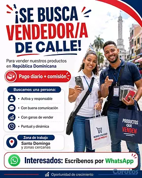 empleos disponibles - Se busca vendedor/a de la calle