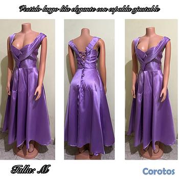 ropa para mujer - Vestido largo lila elegante 
