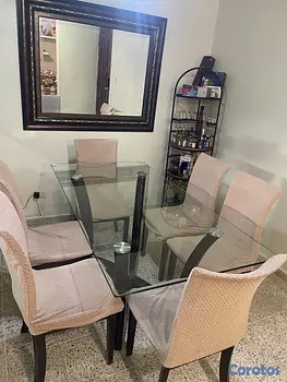muebles y colchones - juego de comedor 