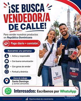 empleos disponibles - Se busca vendedor/a de la calle
