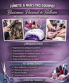 empleos disponibles - SE BUSCA MANICURRISTA Y ESTILISTA