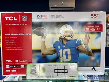 tv - SMART TV TCL DE 55 PULGADAS GOOGLE TV CONTROL POR VOZ 4K UHD NUEVA 2026 #TV