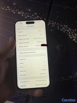 celulares y tabletas - iPhone 15 pro max de 256gb