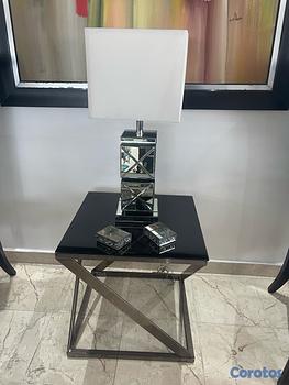 muebles y colchones - Mesa con tope de Cristal