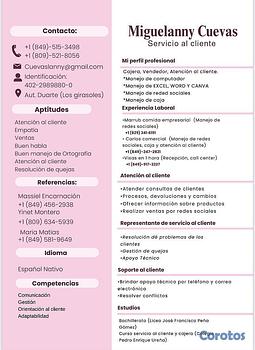 candidatos - Busco empleo como servicio al cliente, secretaria, recepcionista o caja 