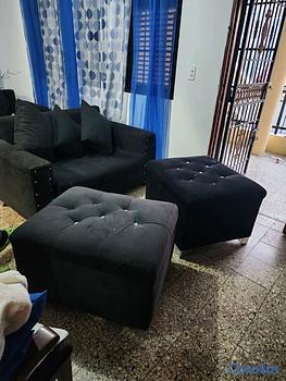 muebles y colchones - un sofá y dos divans