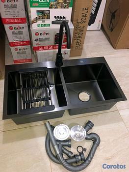 cocina - fregadero en acero inoxidable 